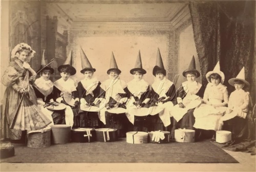 Women in Witch Costumes, circa 1800s (4)