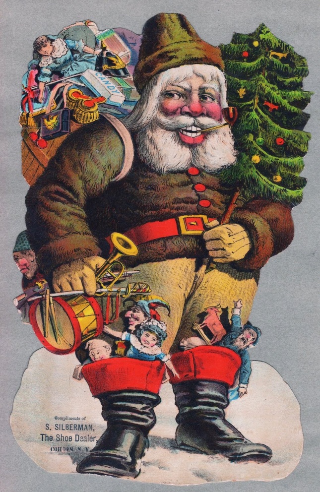 Vintage Sinister Santa Christmas Card (2)